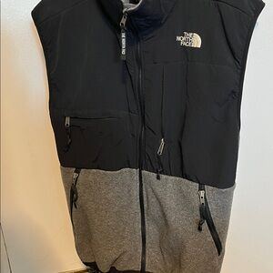 The North Face Black and Gray Colorblock Vest